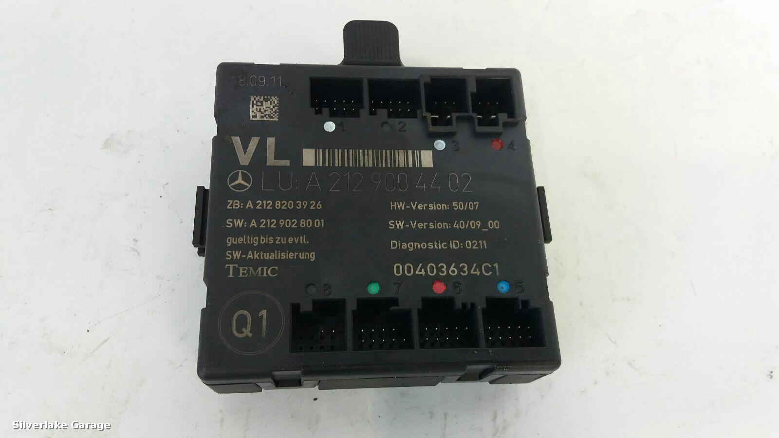 View Auto part ECU MERCEDES E CLASS 2011