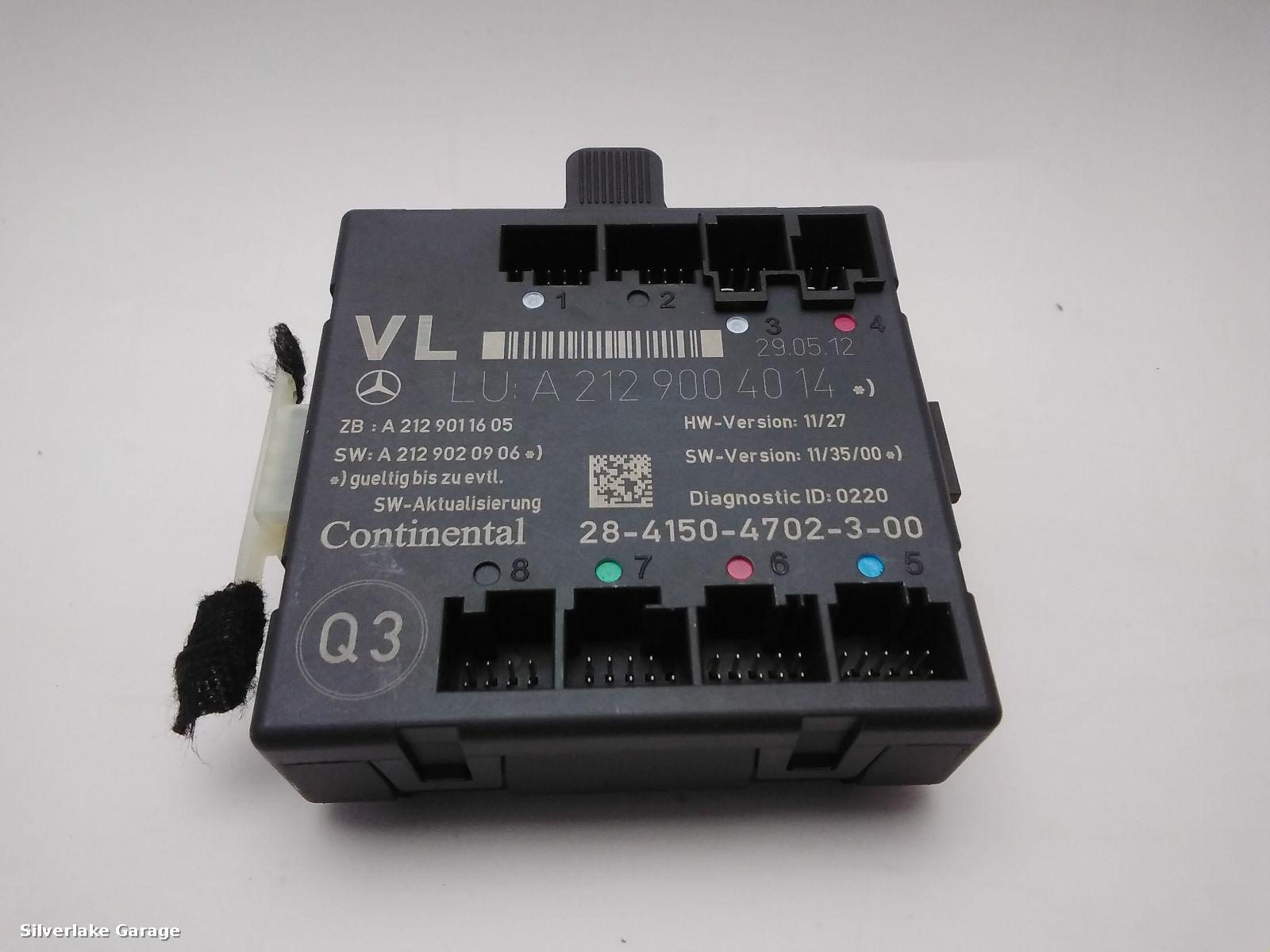 View Auto part ECU MERCEDES E CLASS 2012