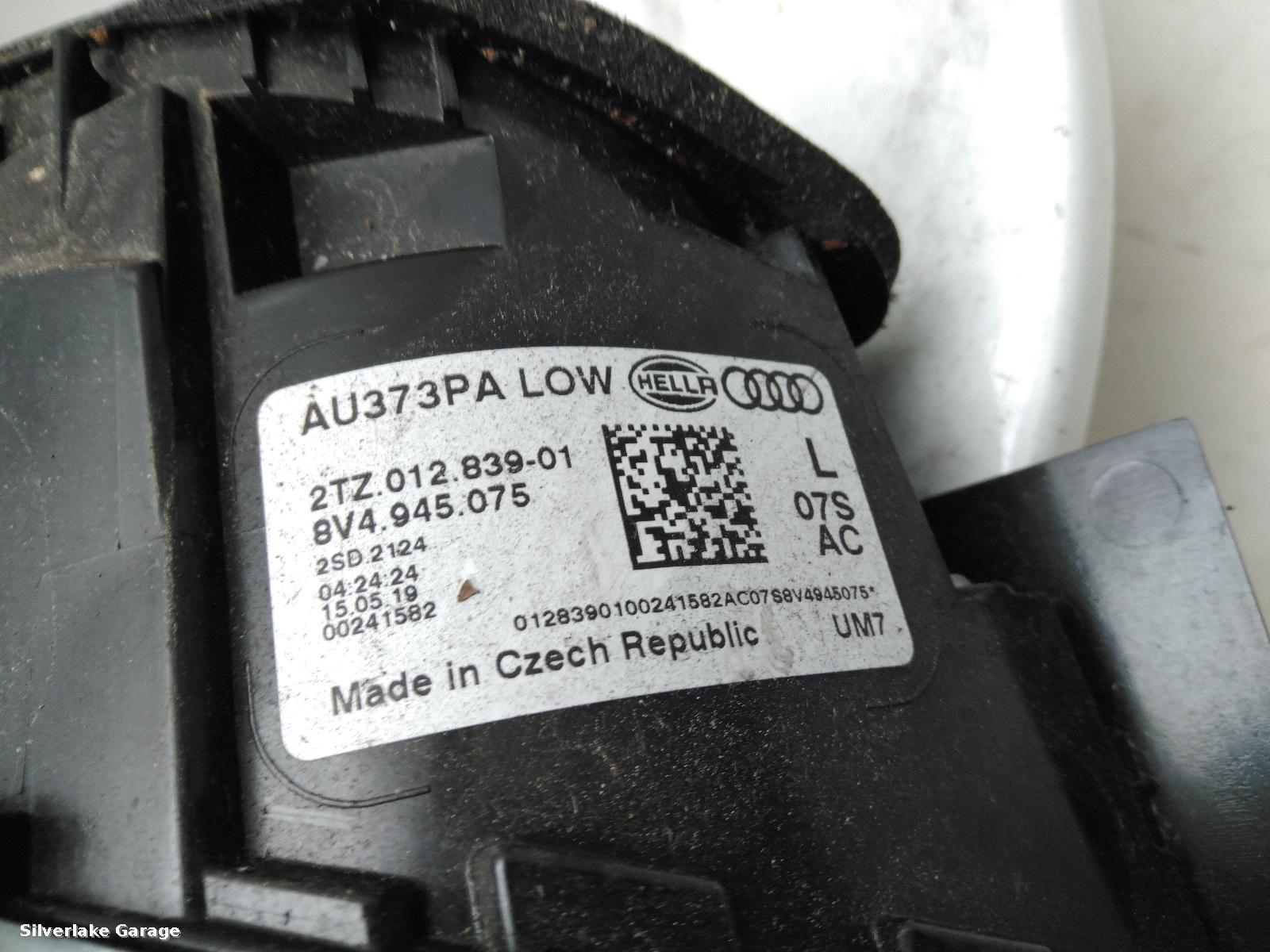 View Auto part L Taillight AUDI A3 2019
