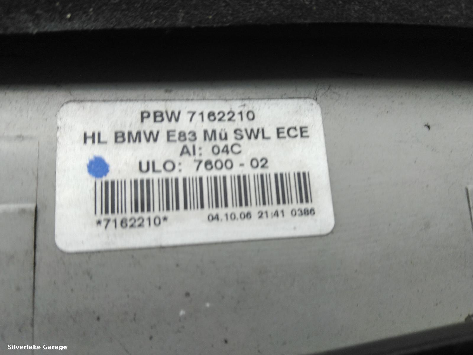 View Auto part R Taillight BMW X3 2006
