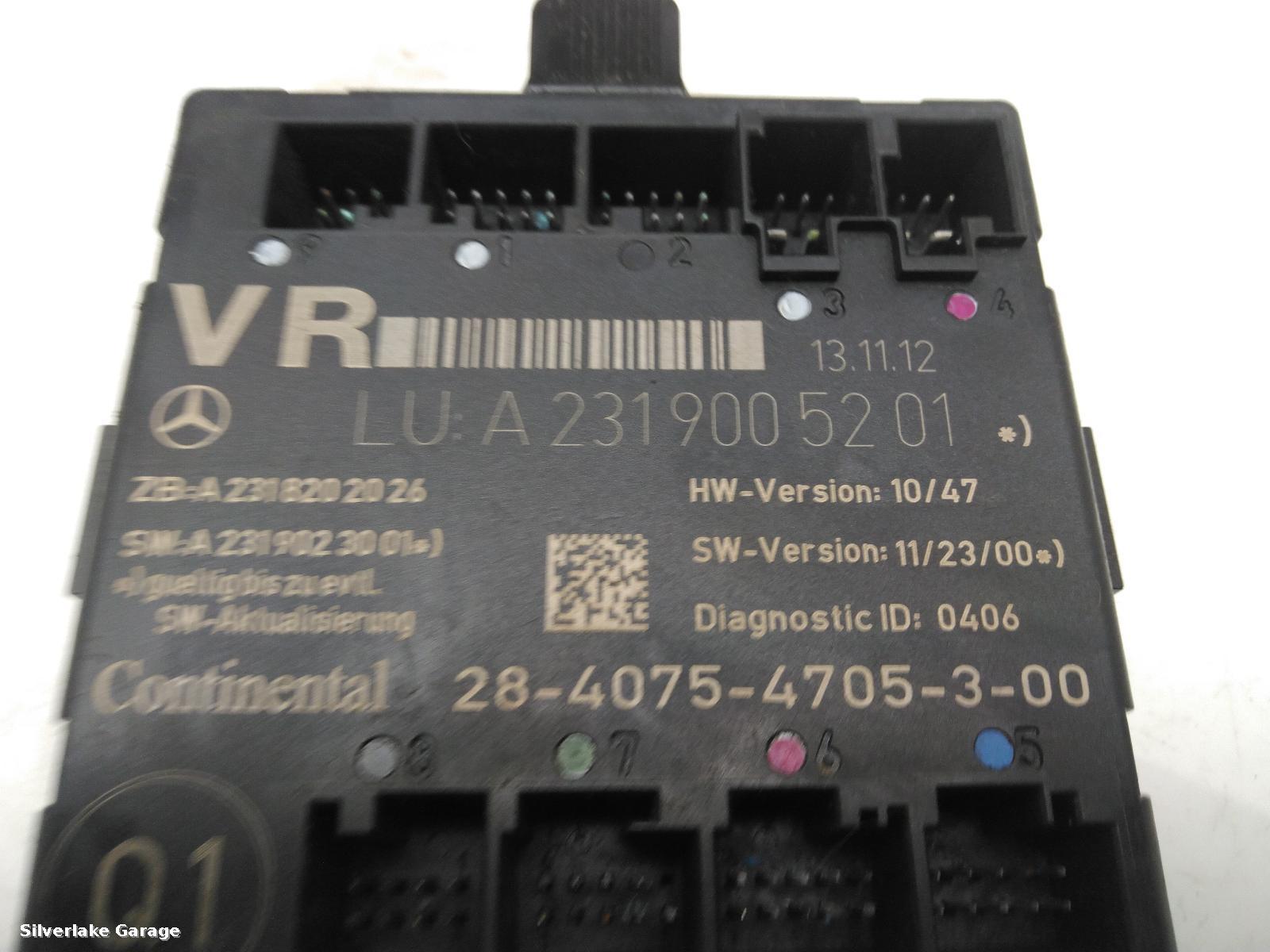 View Auto part ECU MERCEDES SL 2013
