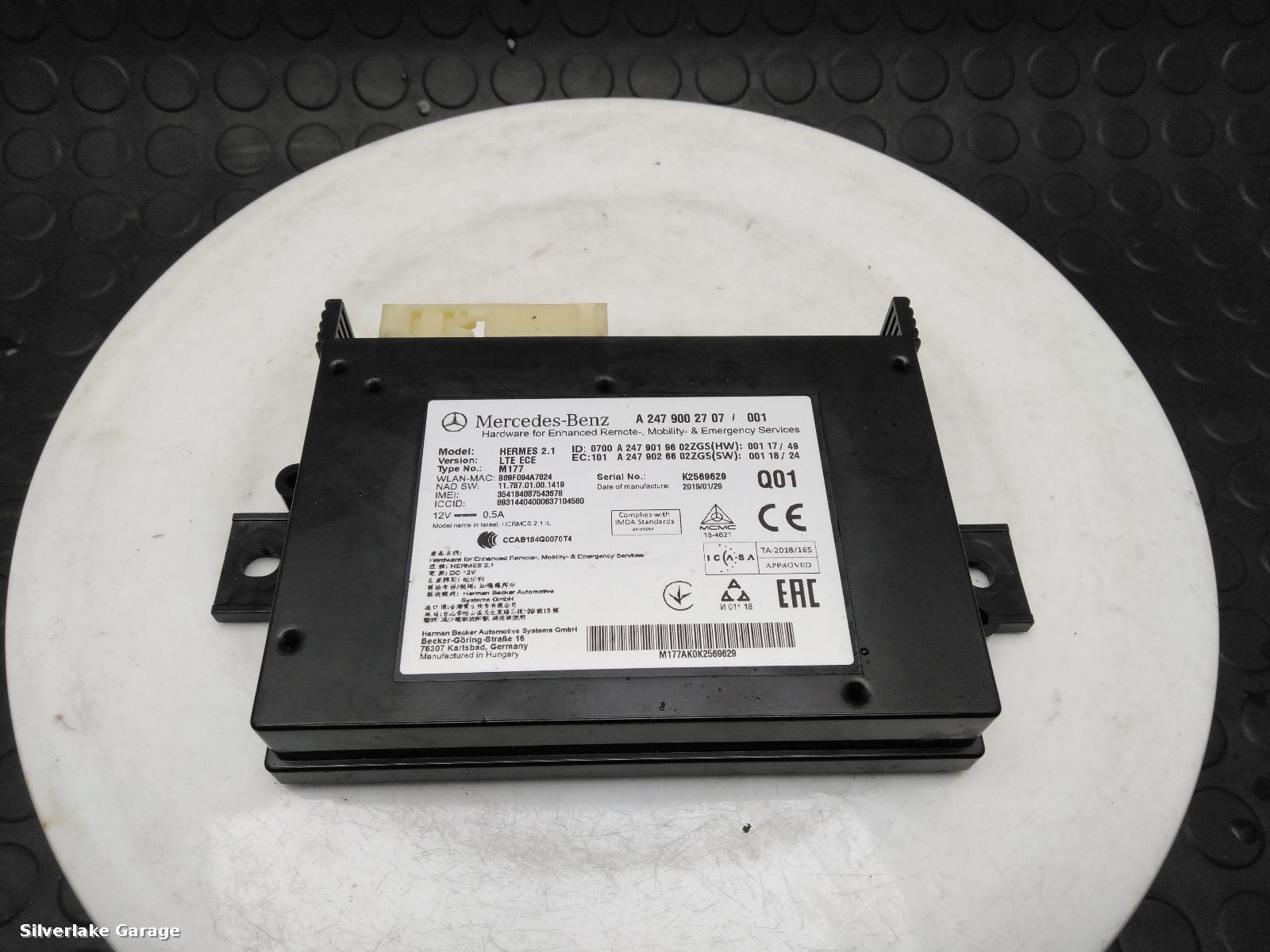 View Auto part ECU MERCEDES A CLASS 2019
