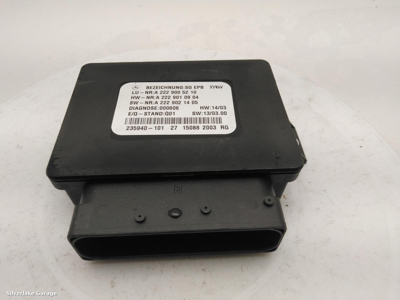 View Auto part ECU MERCEDES S CLASS 2016