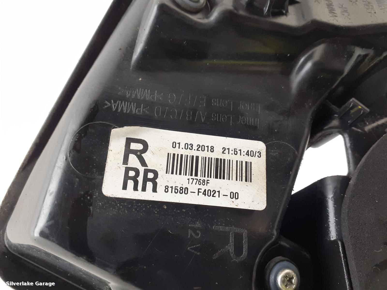 View Auto part R Taillight TOYOTA C-HR 2018