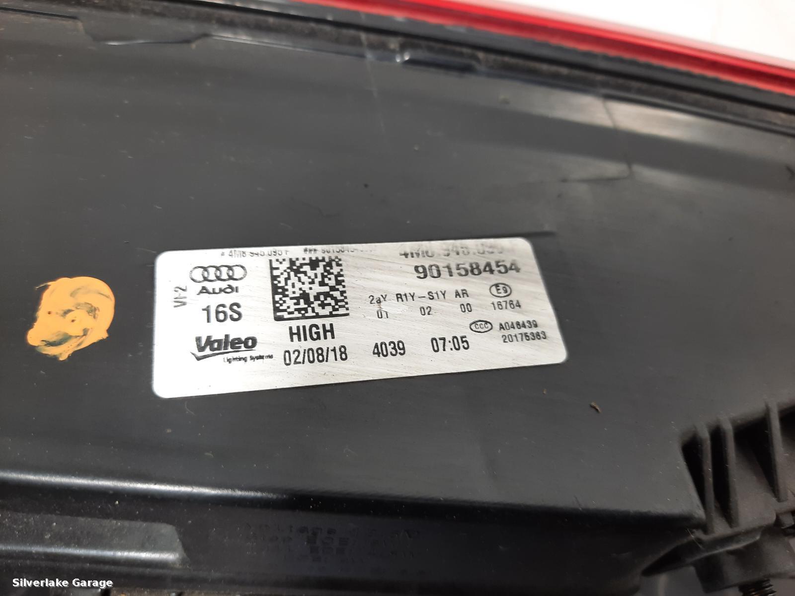 View Auto part Taillight AUDI Q8 2018